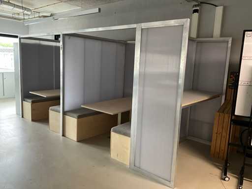 Poste de travail démontable (2x)