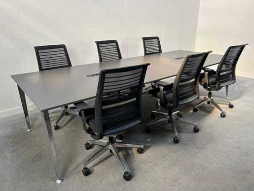 SEDUS - Mastermind + 6 Steelcase think Vergaderstoelen - Vergaderset