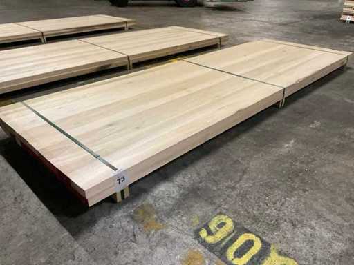 Yellow Poplar panelen voorgeschuurd 40x1000 mm (2x)