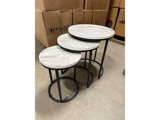 Trzyczęściowy stolik boczny