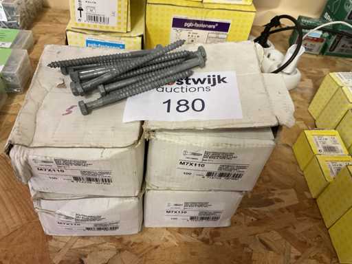 4 x dozen houtdraadbouten