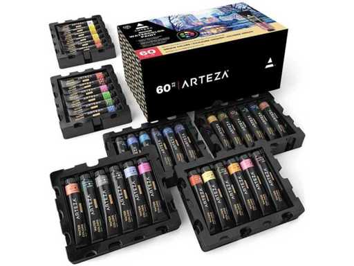 Set di vernici ad acquerello ARTEZA – 60 colori (3x)