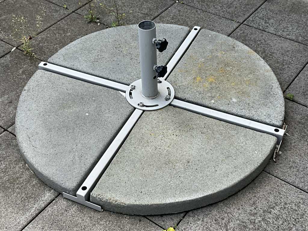 Base per ombrellone con 4 parti di base in cemento