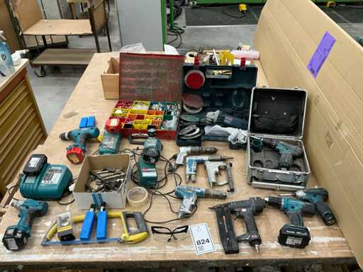 Battery, electric and pneumatic tools