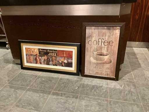 Prenten in lijst (2x)