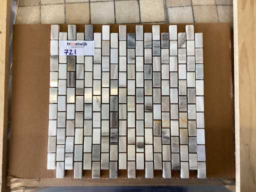 Mosaico Mix Pietra Naturale Grigio/Bianco 30x30 cm 9 m²