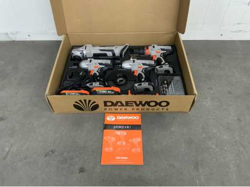 Daewoo U Force - Set de scule 4 în 1 pentru baterii