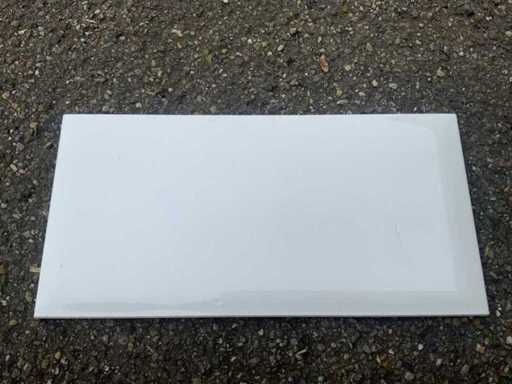 Ascot - Pun white - 25x12,5cm - 8m2 - Wandtegels