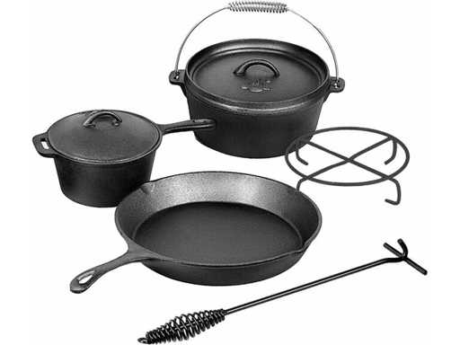 El Fuego - AY4661 - 5-teiliges gusseisernes Dutch oven Set