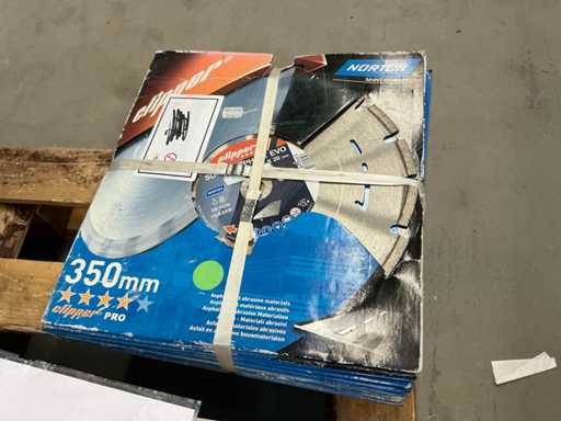Norton 350x20mm Diamond Blades as good as new (18x)