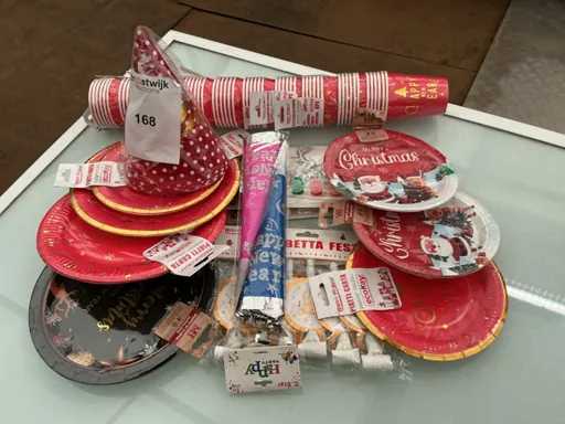 Party Weihnachten, Tischdekoration.