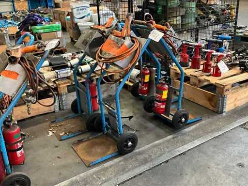 Ripack Heat Shrink Gun and Gas Cylinder Trolley (3x)