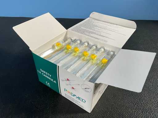 Polymed - Aiguilles d’infusion sûres - 24Gx19mm (BOX/50) (50x)