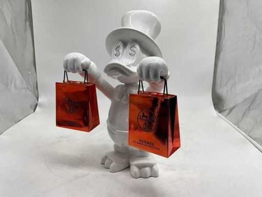 Scrooge McDuck sculpture