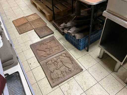 Partij houtsnijwerken panelen