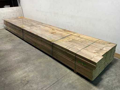 Planed spruce plank - 600x28.5x3.8 cm (20x)