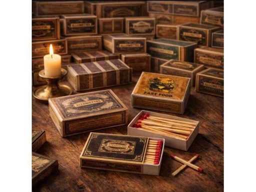 600 boites d'allumettes a l'ancienne grande longueur 