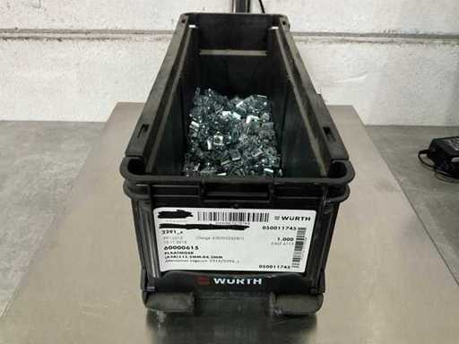 Würth 1.69 kg Plaatmoer L1 5,5 mm - D4,2 mm in stapelbare bak