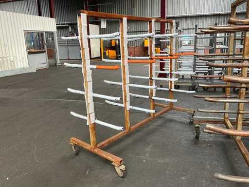 Dubbelzijdige draagarm materiaal transportwagen (10x)