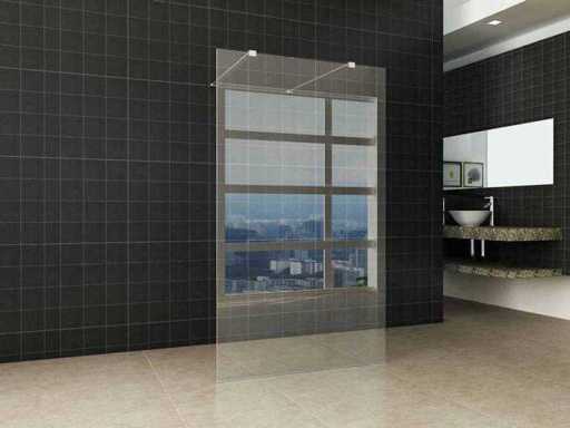 Glasplatte mit begehbarer Dusche 140x200cm