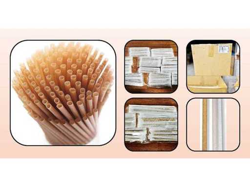 Paper Wrapped Sugar Cane Straws Kitchen (7000x)