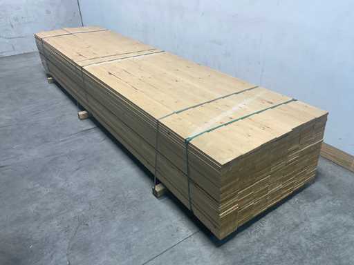 Assi da giardino in abete piallate - 420x14,5x2 cm (105x)