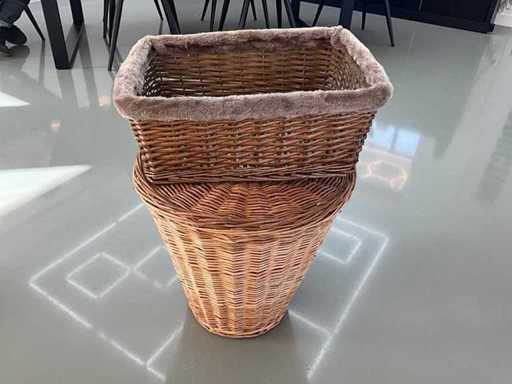 Shopping baskets woven (10x)