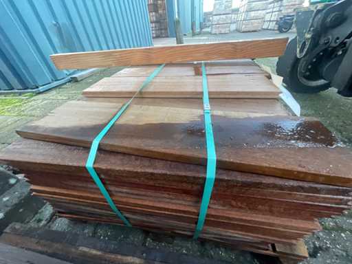 Ipé tongue spring and groove (outdoor parquet) 600x145x21mm (119x)