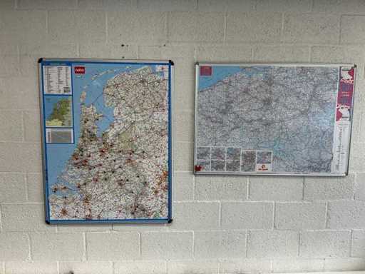 Straßenkarte Niederlande und Belgien