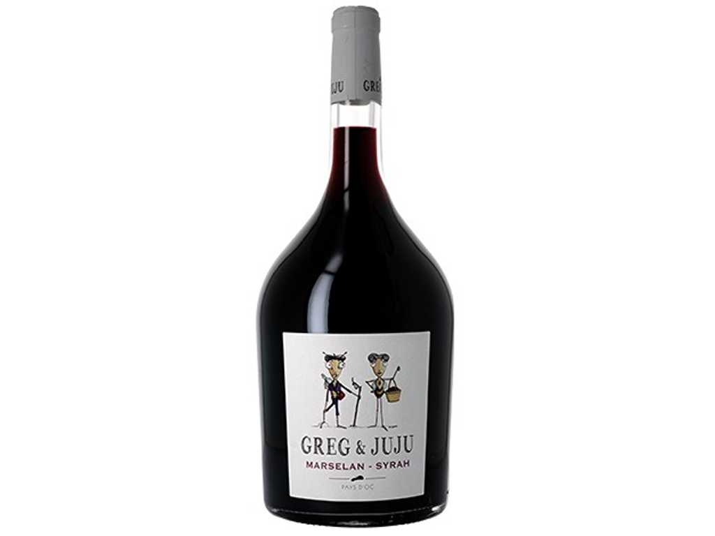 Greg en Juju Red - Pays D'OC Wine - Rode wijn (168x)
