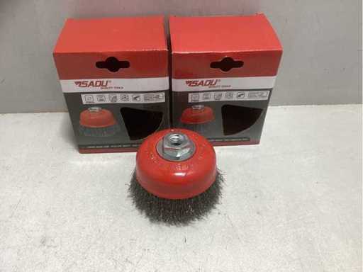 Cup brush angle grinder wire brush (2x)