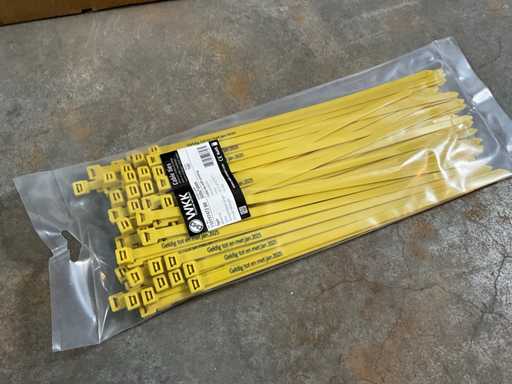Bag WKK 300x7,6mm Yellow tyraps (50x)