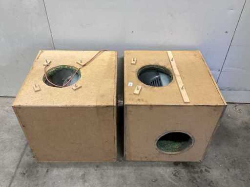 Sound-absorbing MDF extractor box (softbox)