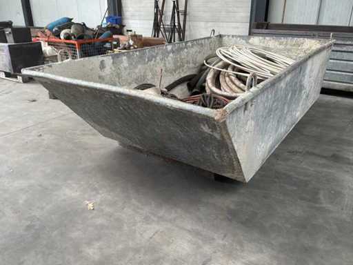 Waste bin with contents