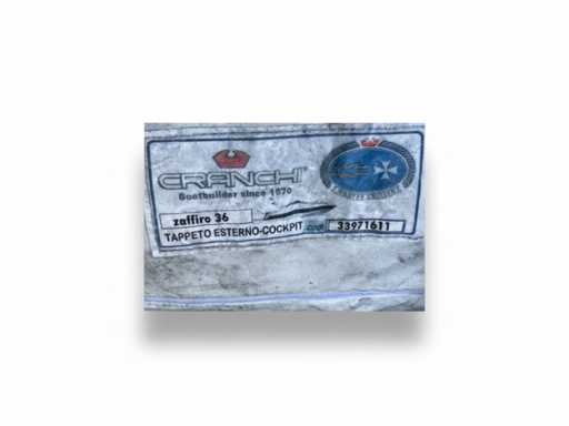 Cranchi Zaffiro 36 cockpit antidérapant bleu Moquette d’origine - 33971611