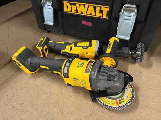 Szlifierka ołówkowa DeWALT DCG426, szlifierka kątowa DeWALT DCG414 z obudową