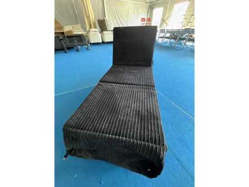Méridional coussin - Noir - 70x180cm - 2 pièces