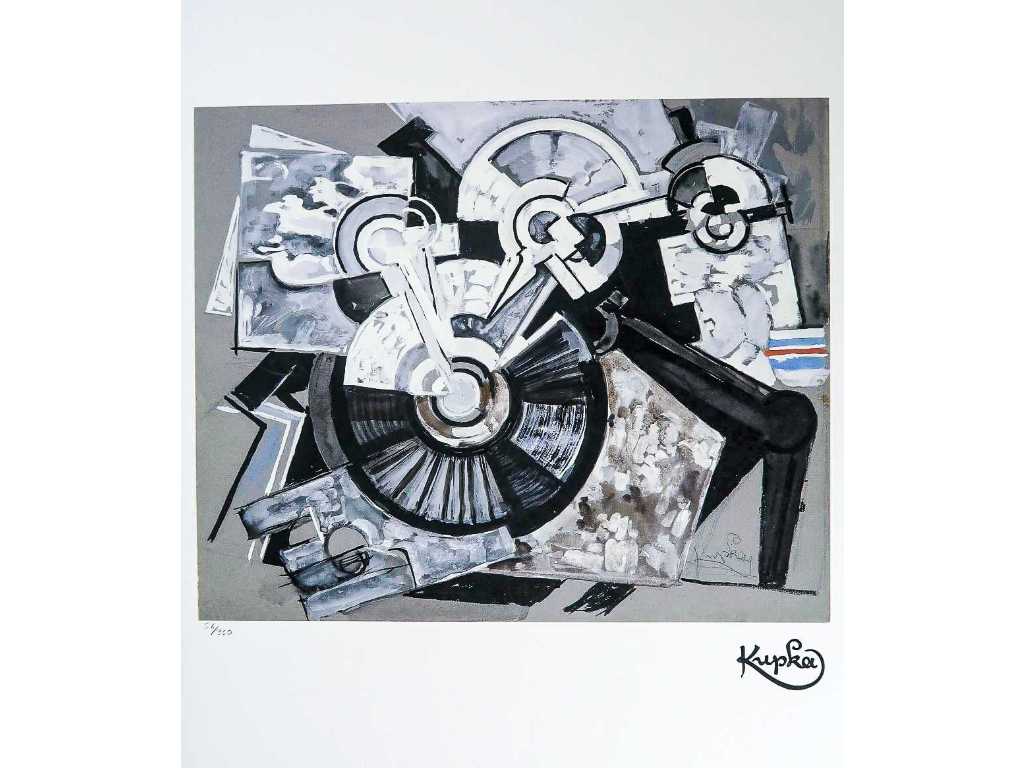 Frank Kupka 'Les Temps modernes' (CMOA ed 350) (70 x 50 cm)