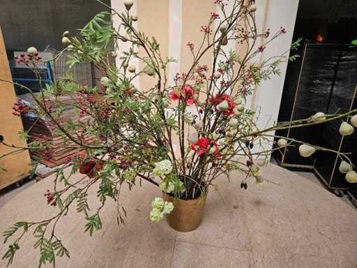 Composition florale d’automne en pot