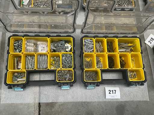 Stanley FATMAX Verdeelkoffers (2x) met inhoud