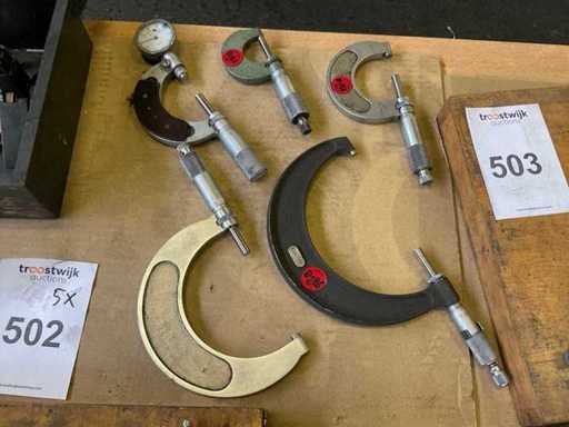 Carl Mahr Esslingen Micromètre extérieur (5x)