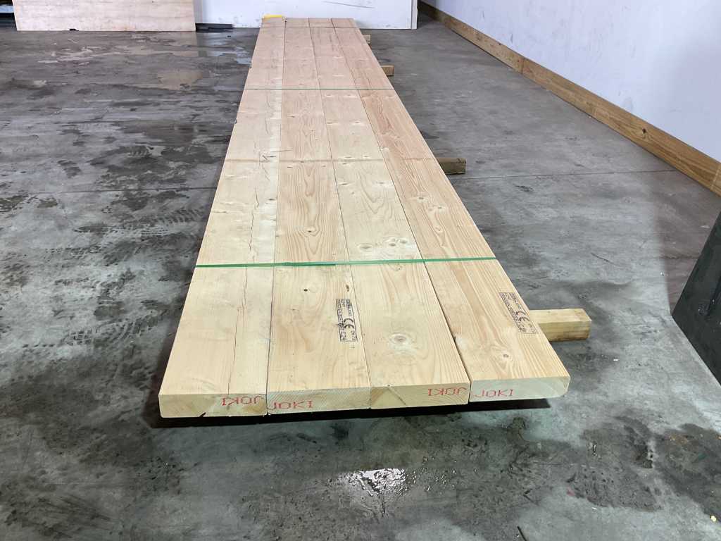 Spruce beam 600x27.5x7.5 cm (4x)