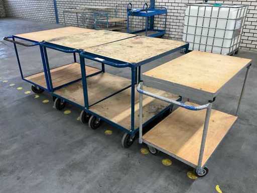 Diverse magazijnwagens (4x)