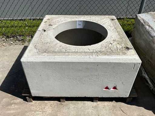 Dalle de fondation en fosse en béton