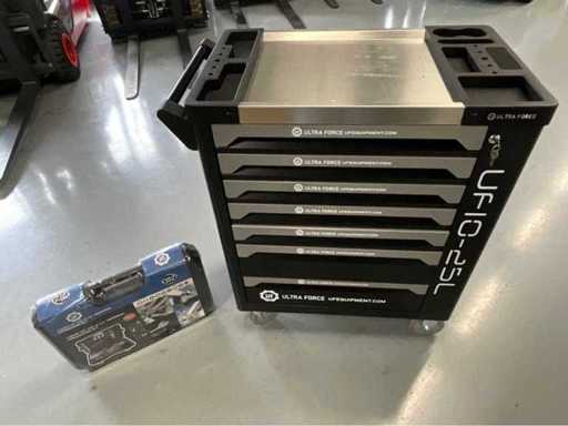 Ultra Force Equipment Tool trolley 258 pcs AND case 144 pcs