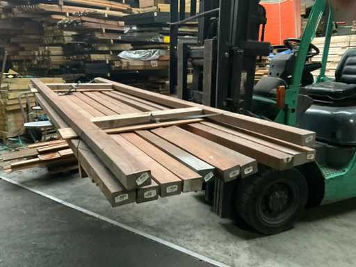 Azobé beam planed - 300x6x4.5 cm (12x)