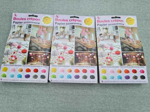 Decoratie gele pompons