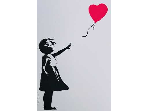 (naar) Banksy - girl with balloon - print