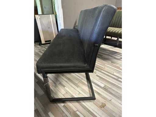 EETTAFEL BANK 180X55X55 LEDER ZWART 