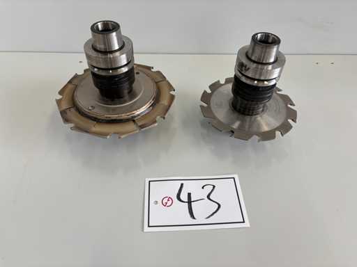 LEITZ Post HSK 63F Mounts with Groove Milling Cutter
